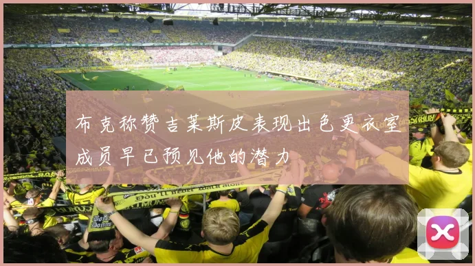 布克称赞吉莱斯皮表现出色更衣室成员早已预见他的潜力